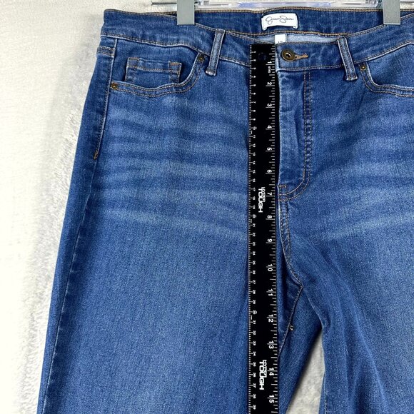Jessica Simpson Women's Skinny Jeans High Rise Stretch Five Pockets Blue Size 12 - Picture 7 of 10